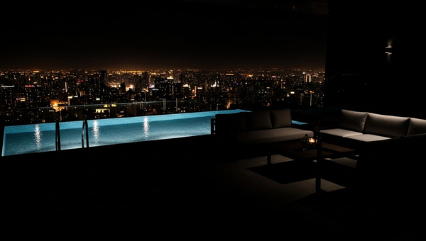 Real estate digital marketing with luxury property listing