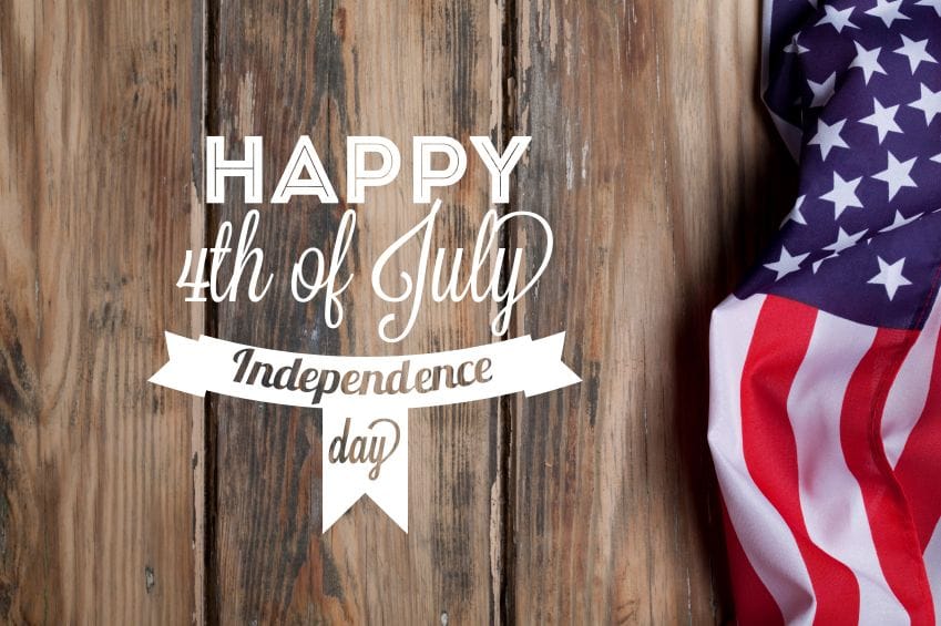 Professional concept illustration for 4th of july - special discount offer