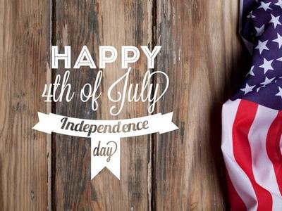 Professional concept illustration for 4th of july - special discount offer