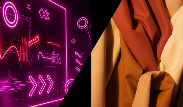 Split-frame composition representing TikTok marketing versus influencer marketing approaches