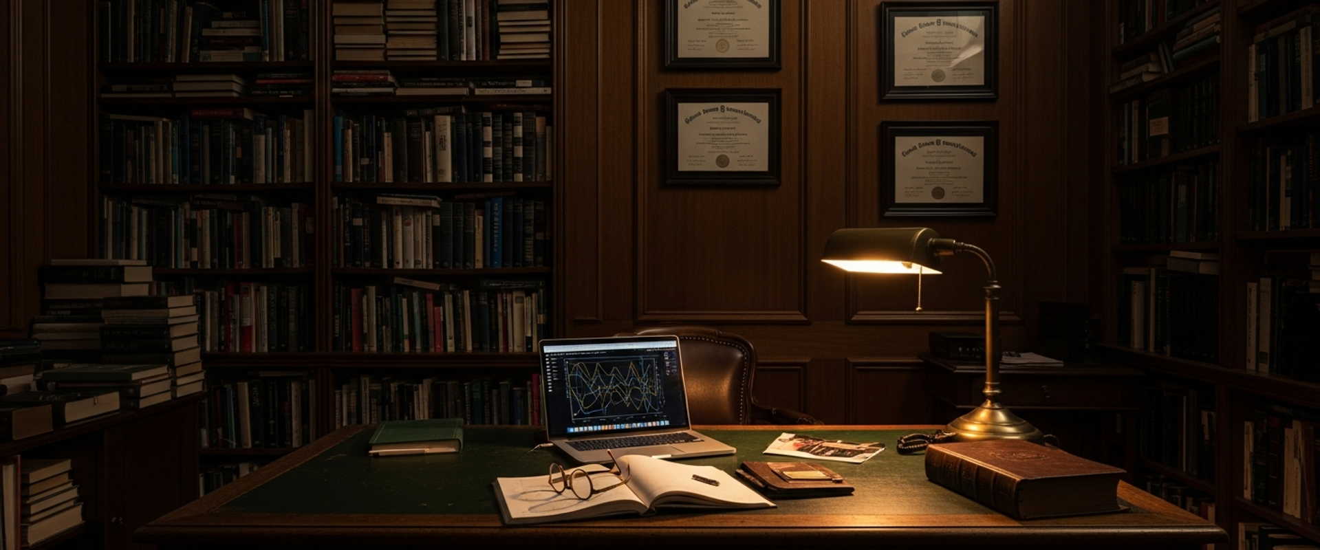 Academic personal branding with university professor setting