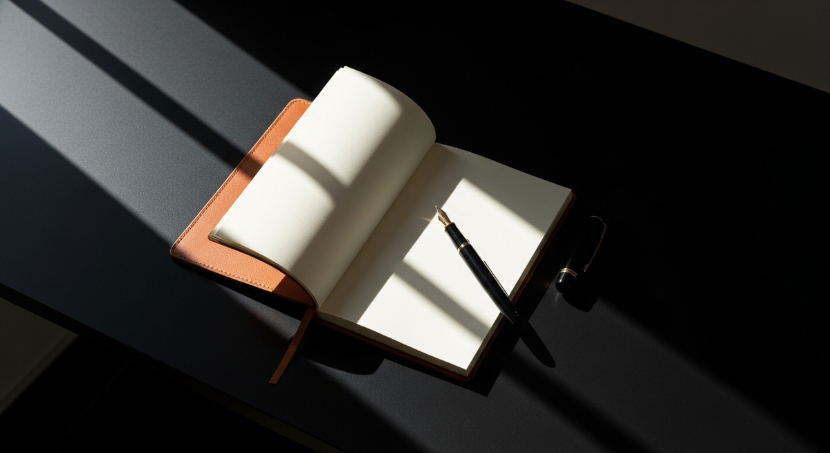 Editorial premium desk flat-lay