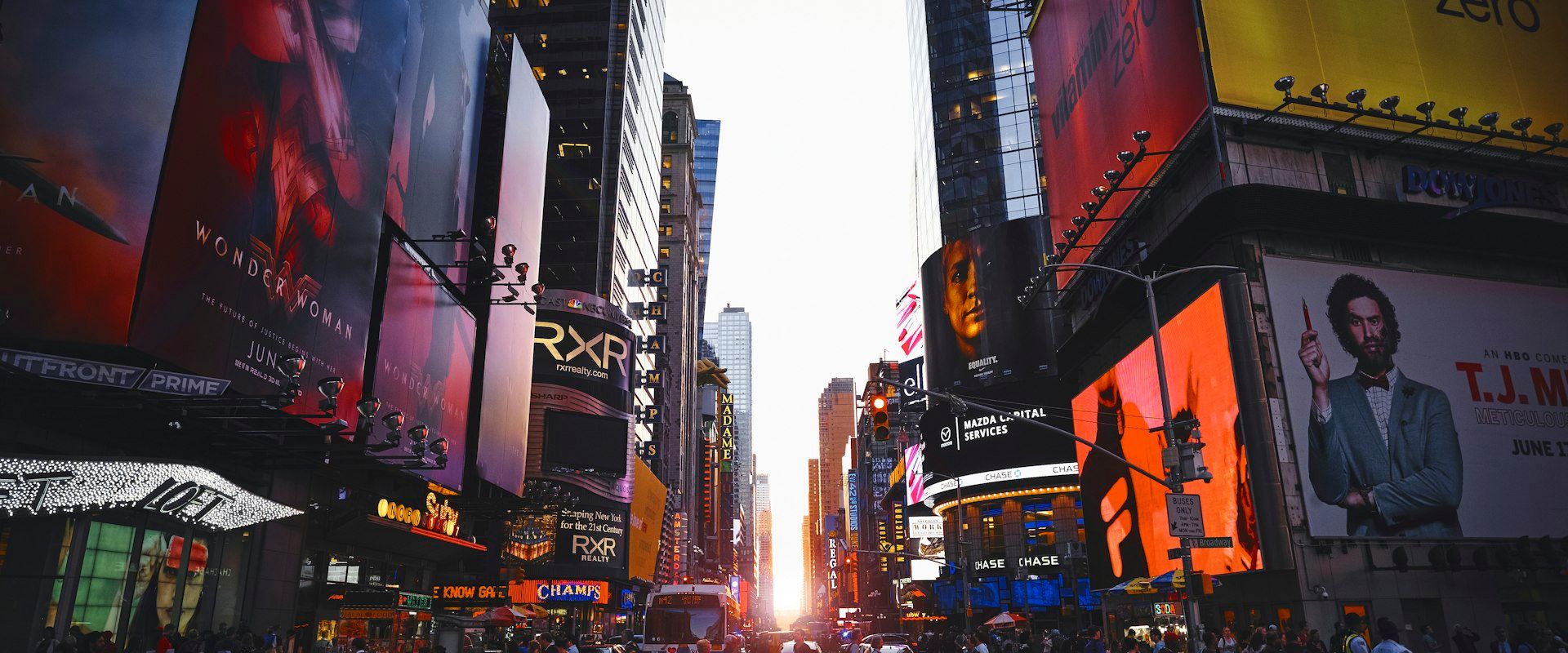New York City Times Square and Manhattan skyline - Public Relations in NYC