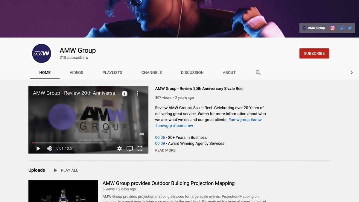 Group Youtube Channel