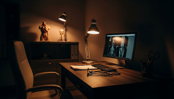 Medical professional personal branding with clinical setting