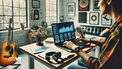 Music industry professional working on mastering your music campaign: tips for independent artists