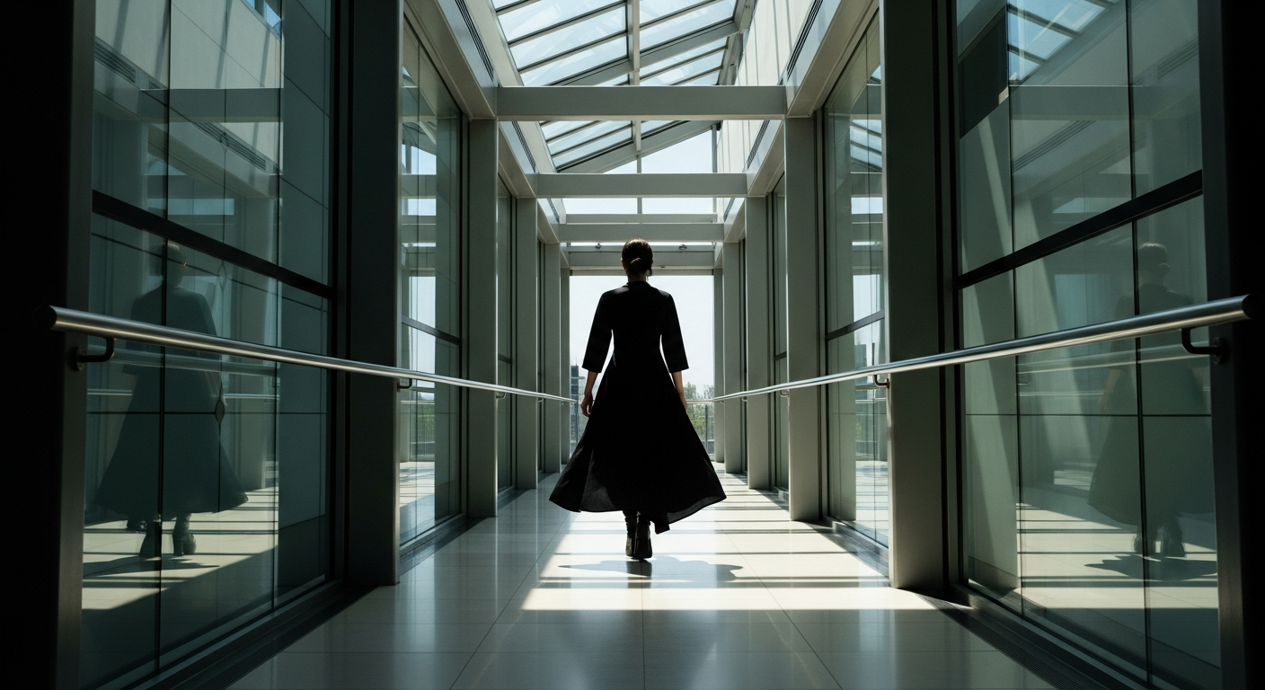 Editorial corridor with leading lines