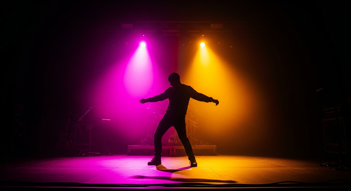 Editorial concert silhouette