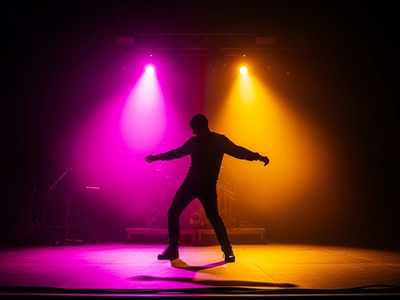 Editorial concert silhouette