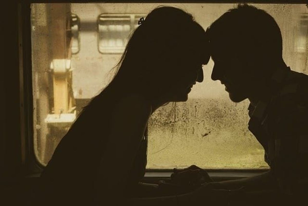 couple, love, train, different cultures, music transcends language, expressing love