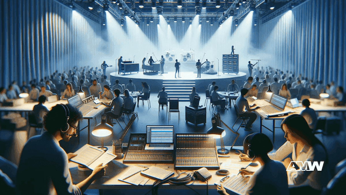Music industry professional working on secrets to organizing successful music events and concerts