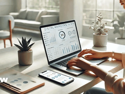 Marketing team discussing top digital marketing trends in 2025