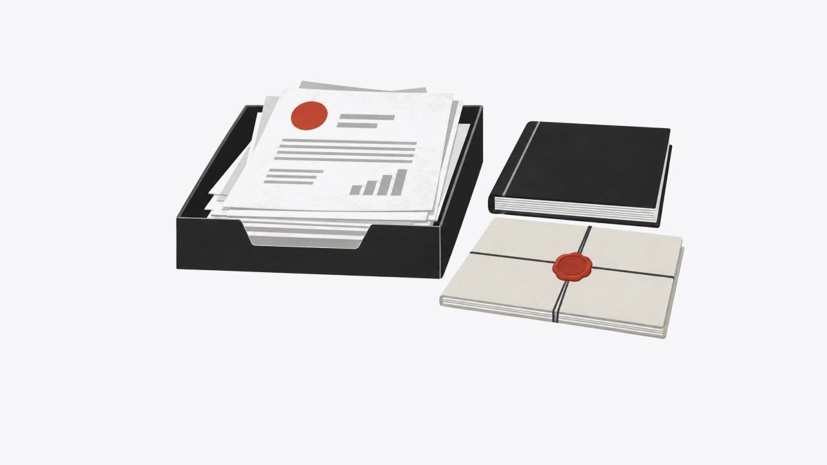 Illustration: Frequent reversible work moves first, and binding work waits for a person daily briefs; weekly summaries; signed contracts. Four questions sort which task moves and which stays.
