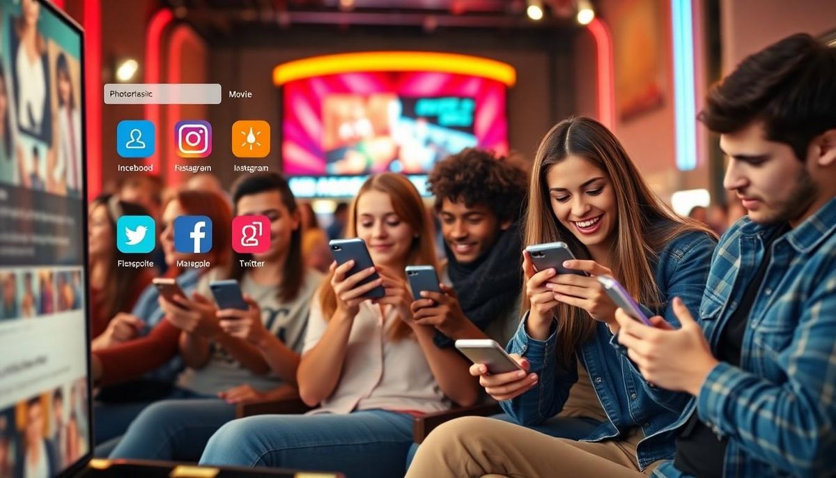 Visual representation of The Evolution of Entertainment Marketing: How Movies Win Audiences in the Digital Age concepts