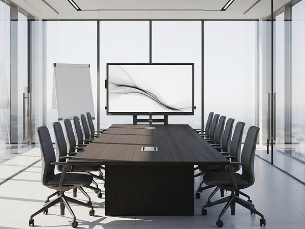 Digital marketing services - modern conference room with digital strategy tools