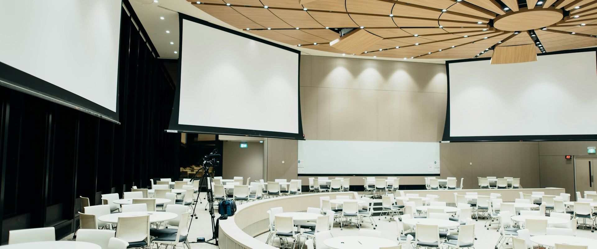 Professional event setup with elegant lighting and decor - understanding event planner vs coordinator roles