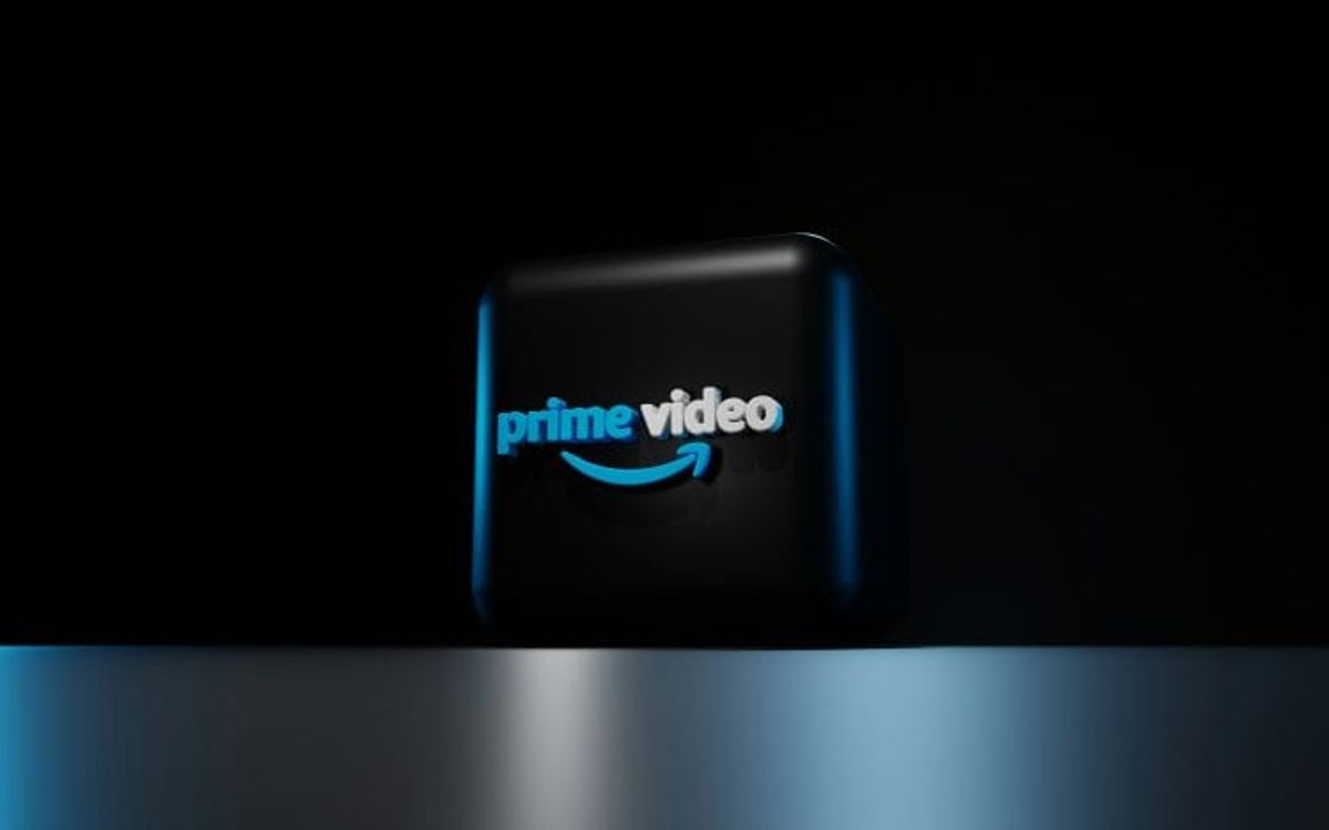 Prime Video logo on black background