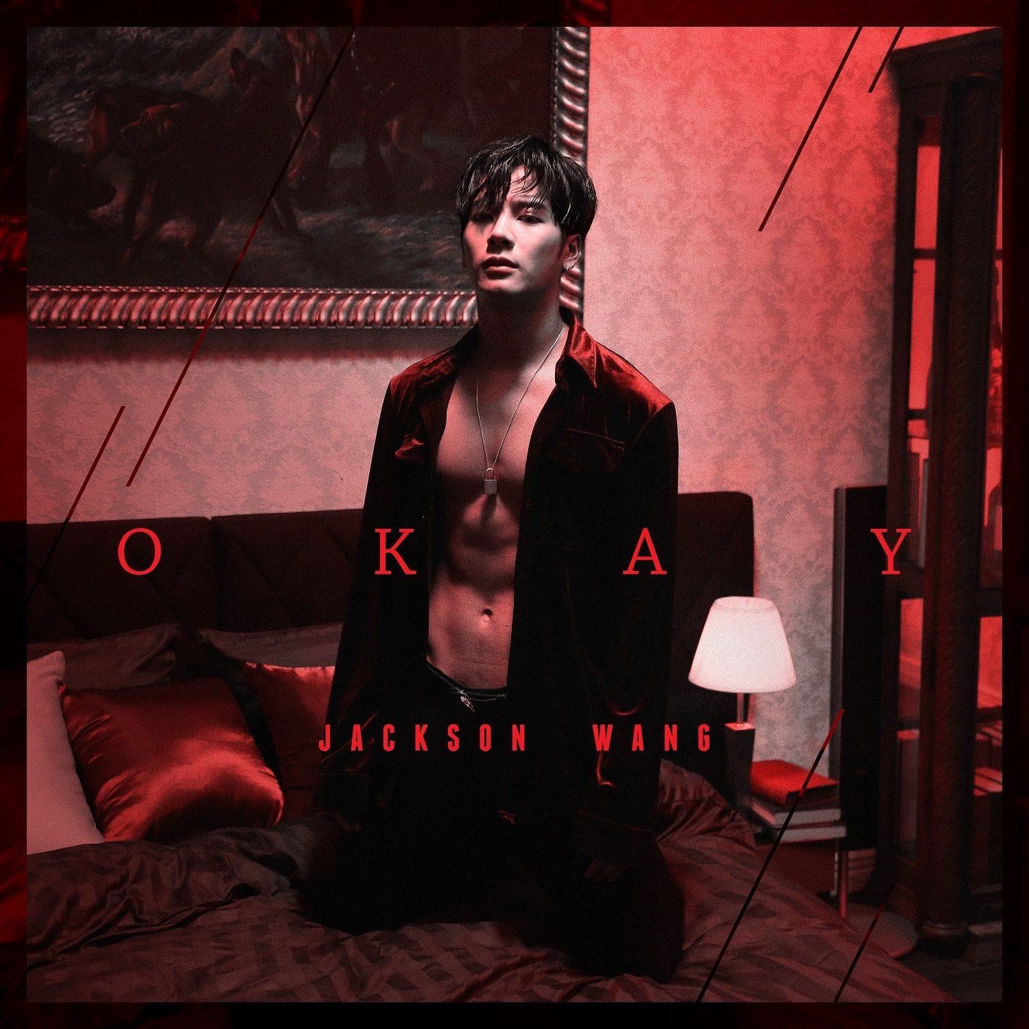 Professional concept illustration for jackson wang to release new single "okay" on november 30th