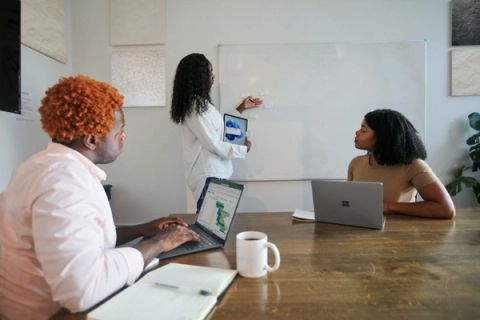 PR team strategizing 6 ways digital pr contributes to your business success