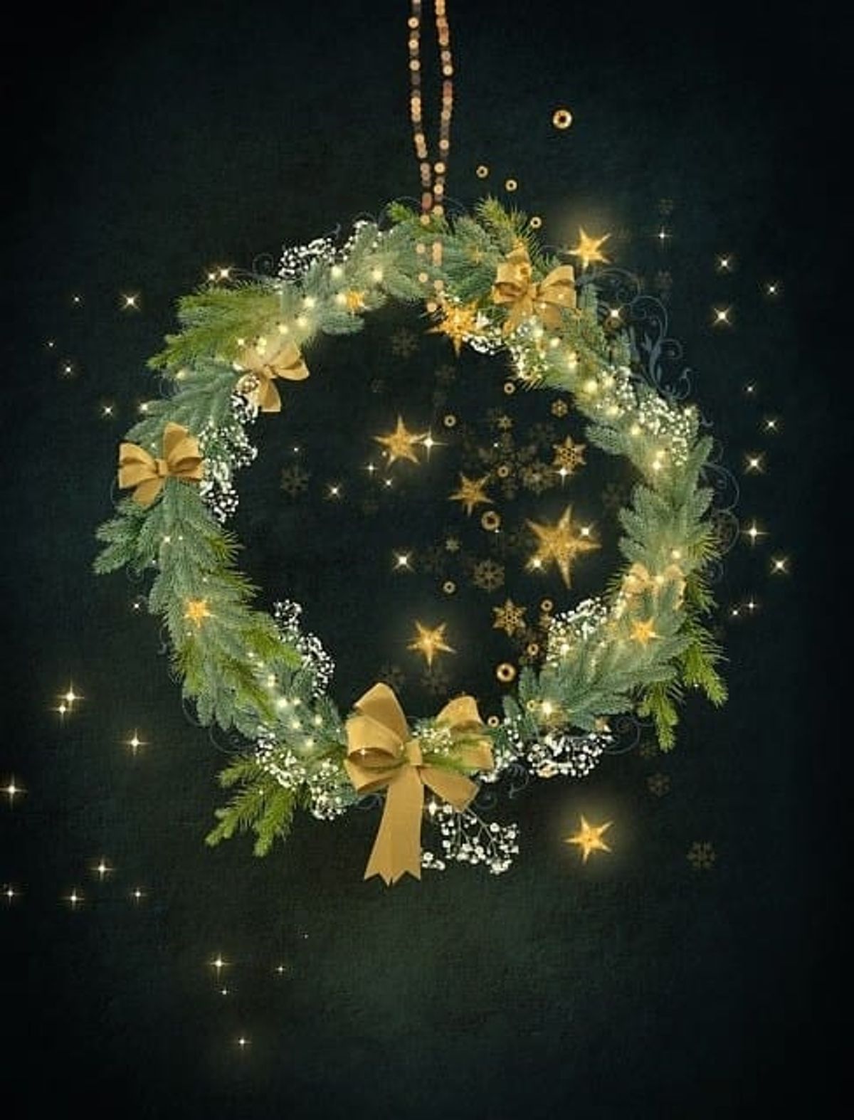wreath, christmas, holiday
