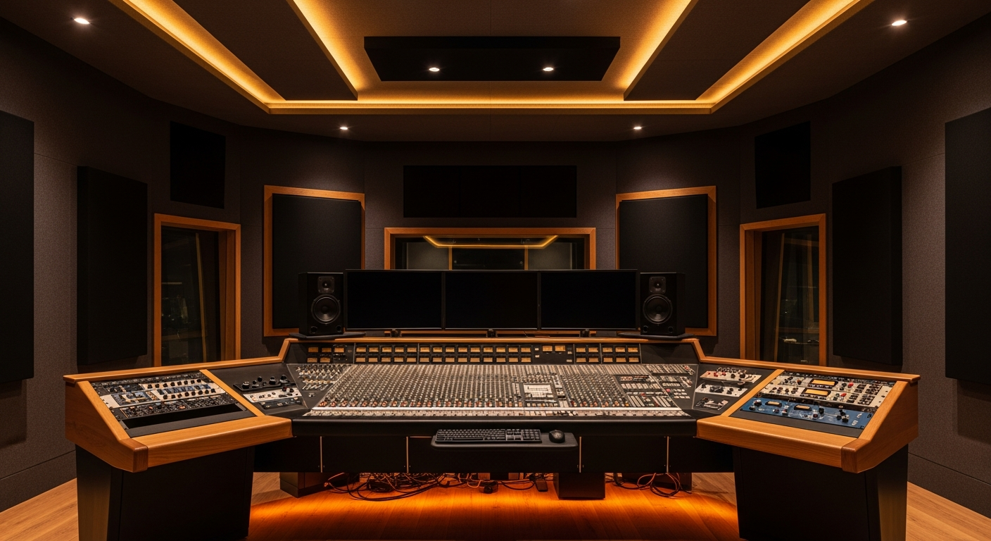 Premium recording studio interior