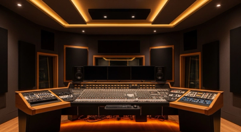 Premium recording studio interior