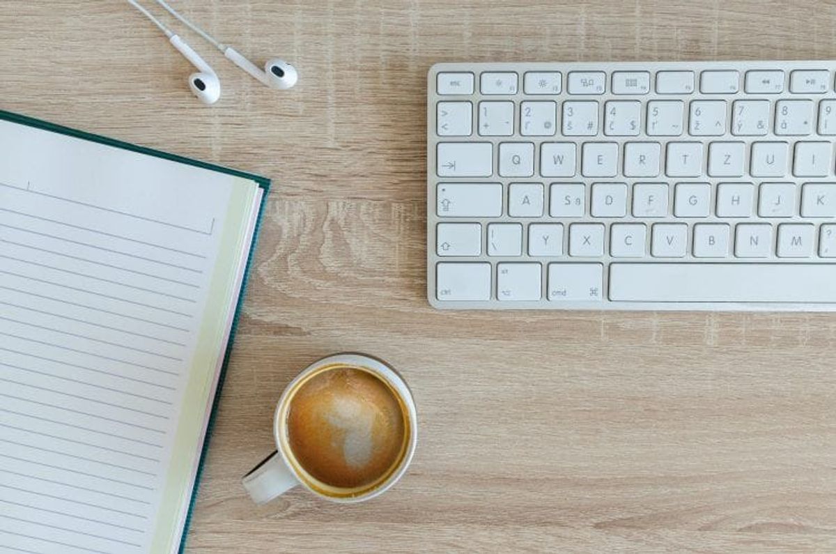 Office, coffee, desk.