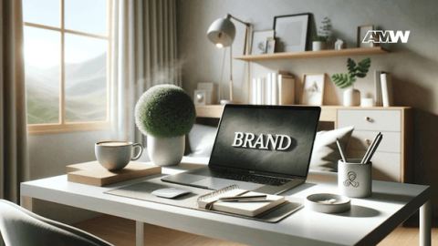 Marketing team discussing build a brand