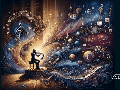 Music industry professional working on harmonizing your voice: the symphony of music pr and social media in elevating your