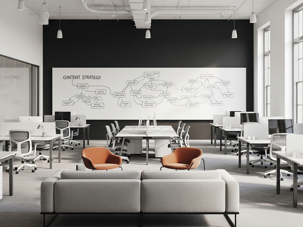 Content strategy planning space in Columbus creative office