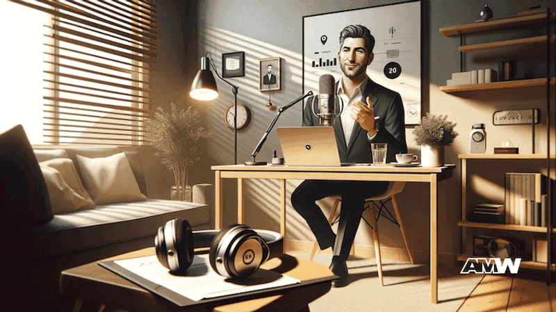 Marketing team discussing leverage podcast appearances for personal brand growth: a pathway to amplify your voice