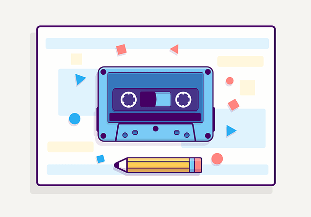 casestte, tape, retro