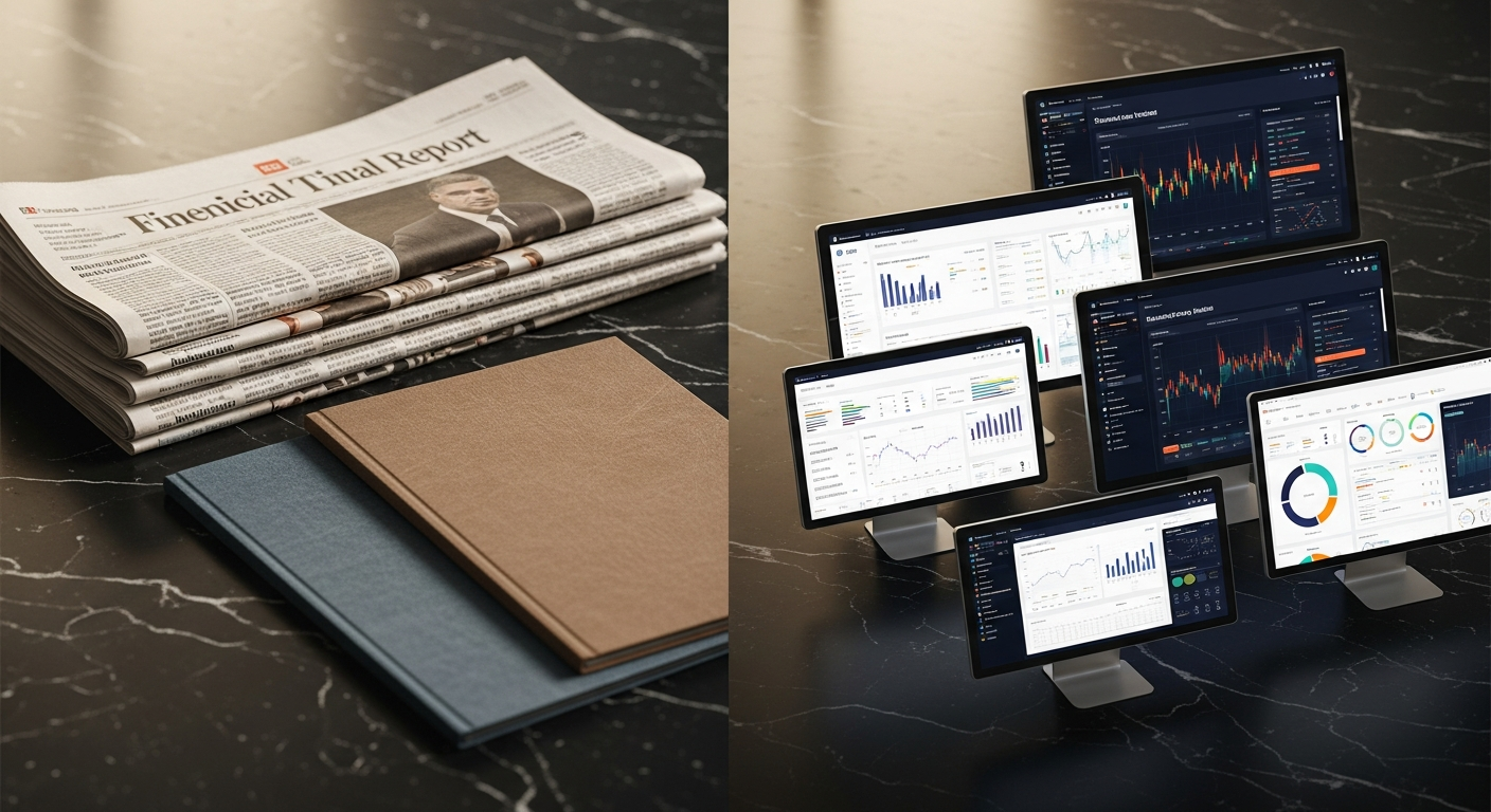 Traditional investor relations materials versus digital IR tools and platforms