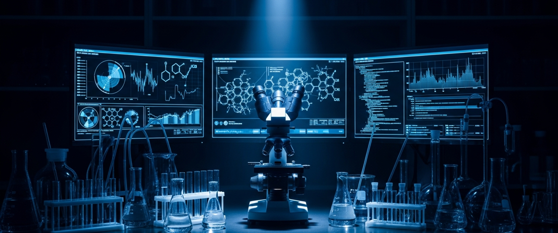 Healthcare digital marketing with modern medical facility