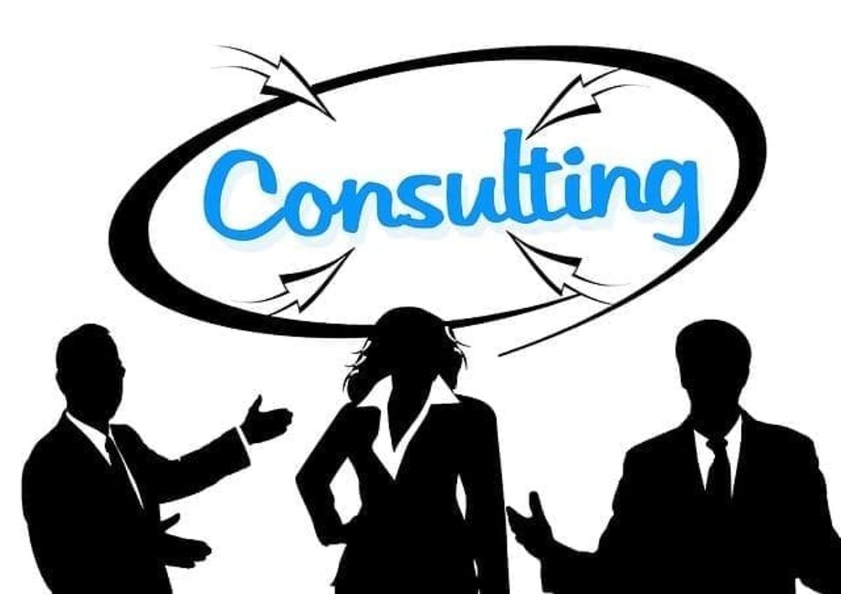 consulting, business people, silhouettes, communications
