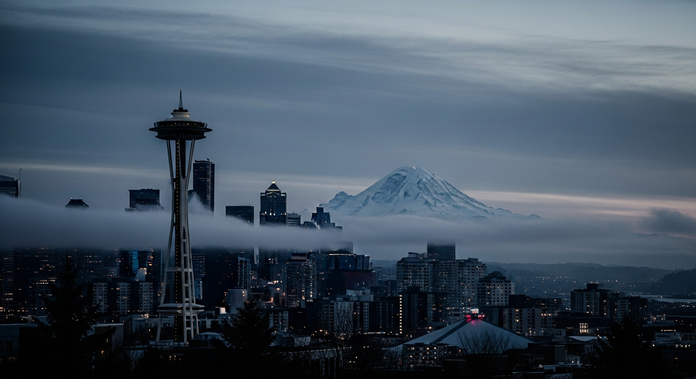 Social Media Management in Seattle - Washington skyline
