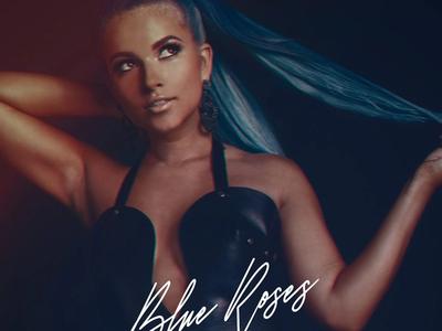 Professional concept illustration for katrina stuart releases new single "blue roses"