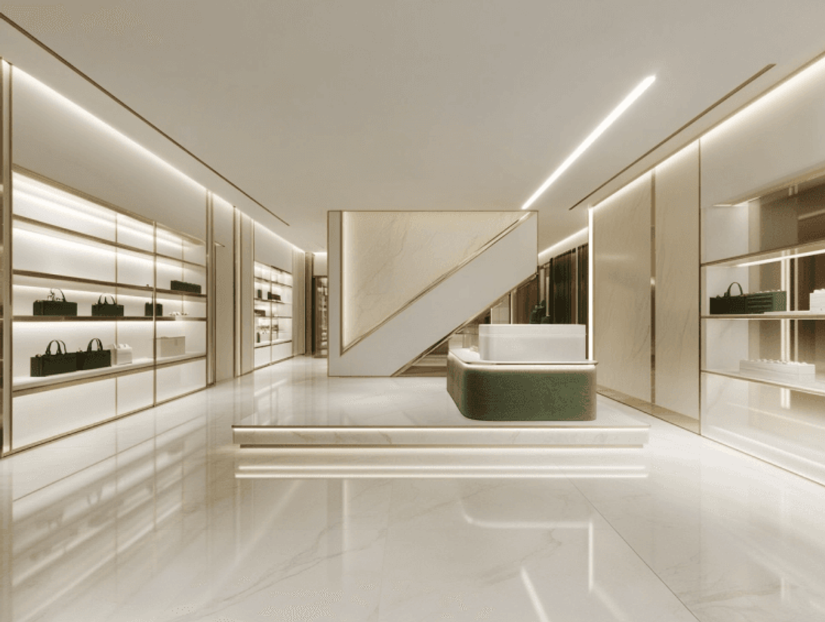 Luxury modern retail store interior design