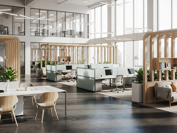 Content marketing services - modern creative workspace with architectural design