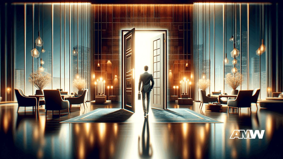 Opening doors.