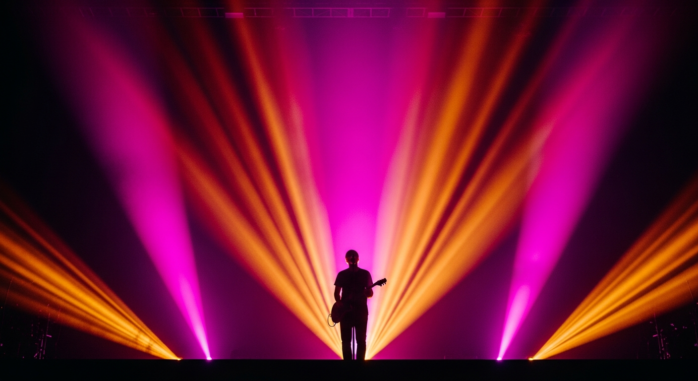 Editorial concert silhouette