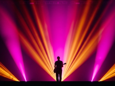 Editorial concert silhouette