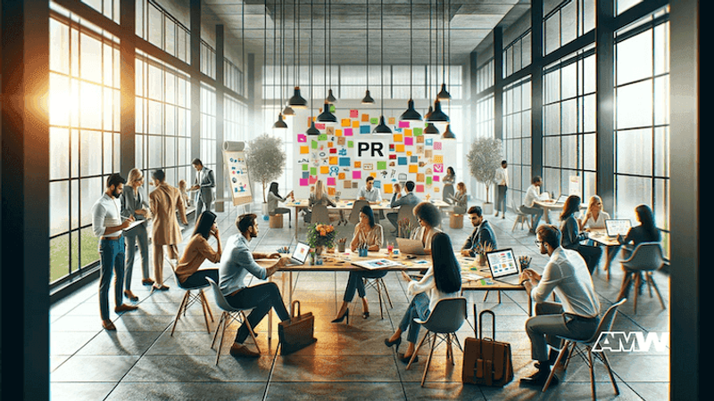 PR team strategizing crafting successful pr campaigns for social impact