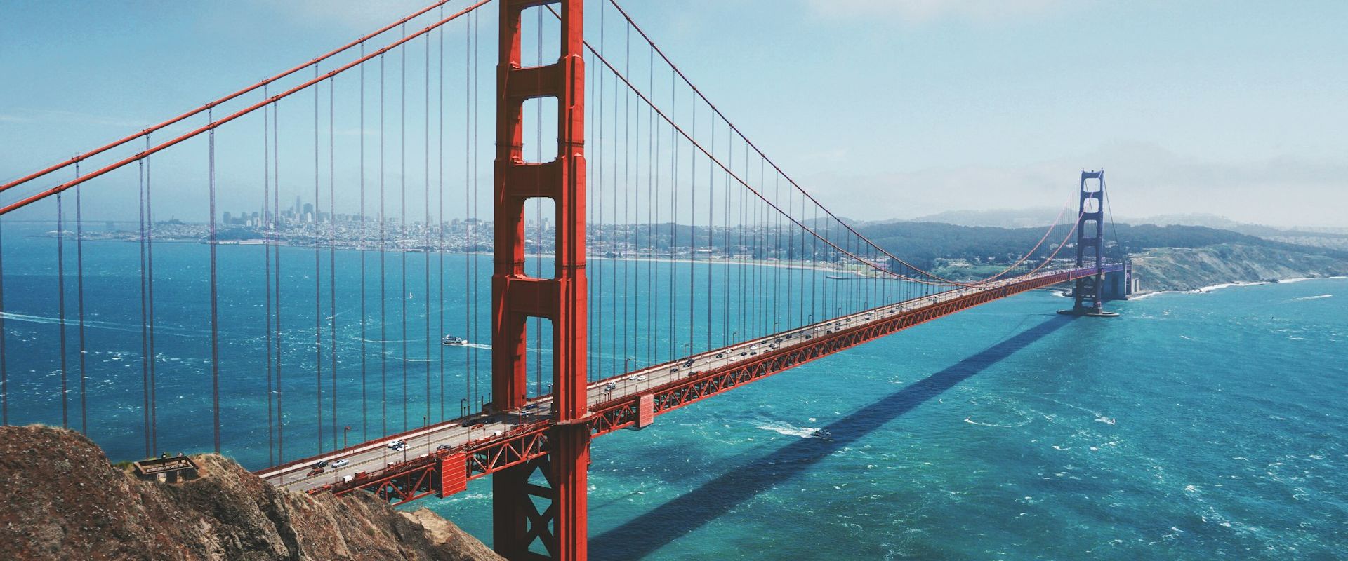 San Francisco Golden Gate Bridge and city skyline - Public Relations in SF