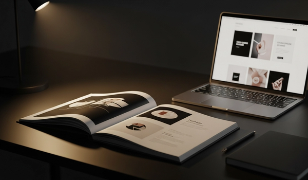 Professional personal branding strategy session with portfolio materials