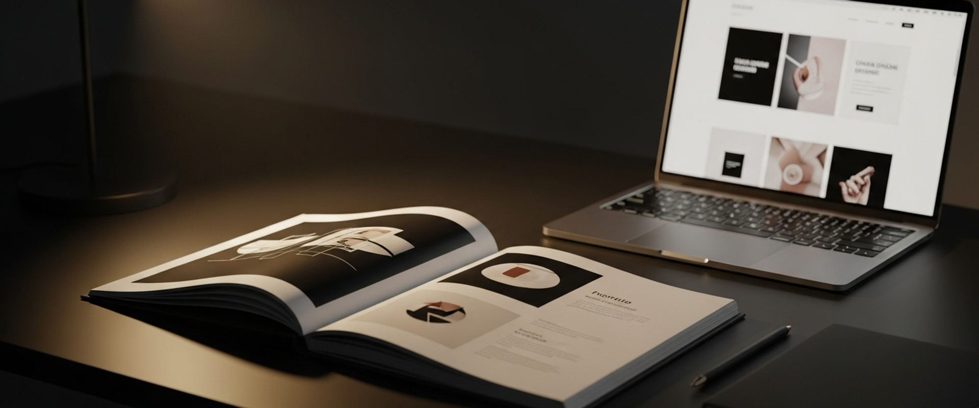 Professional personal branding strategy session with portfolio materials