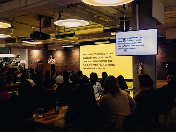 Pharmaceutical industry conference with scientific presentations in Philadelphia