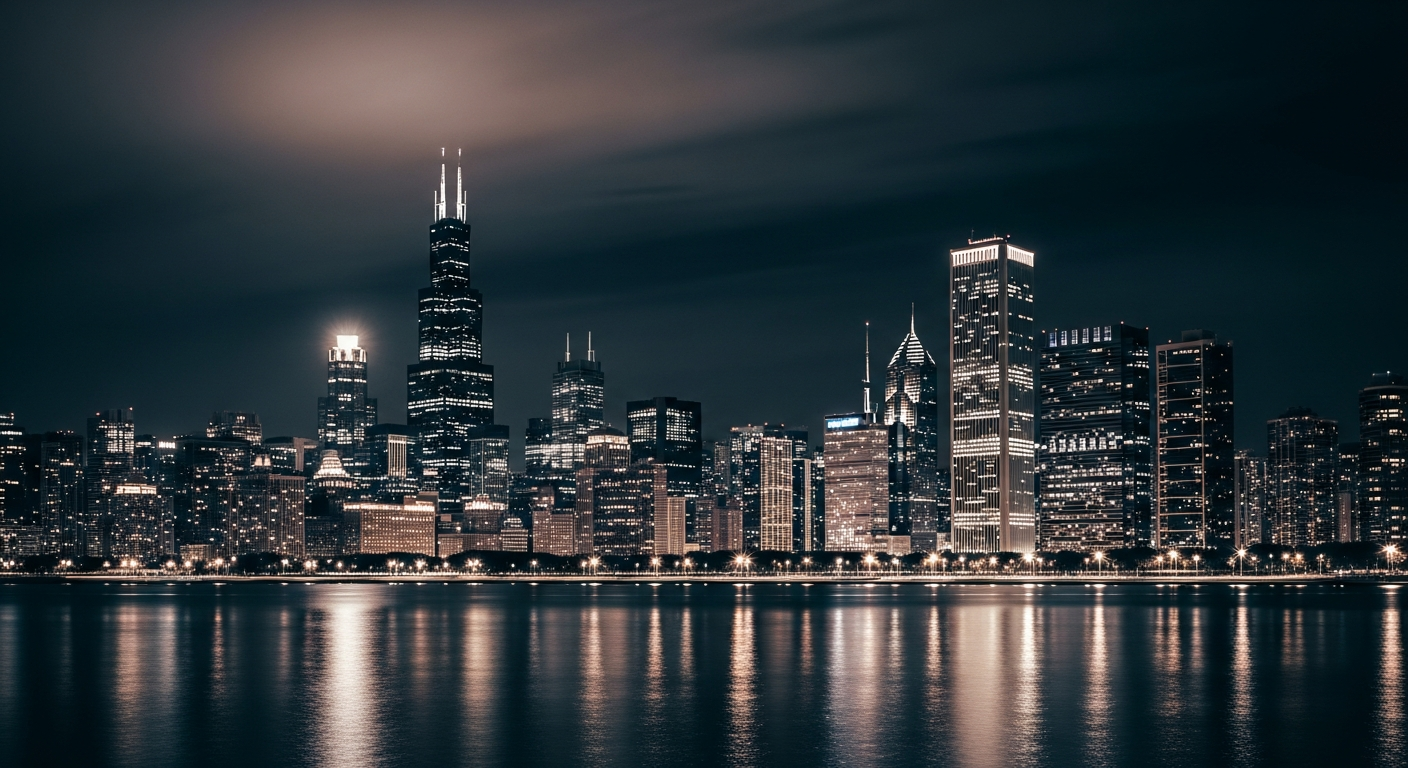 Social Media Management in Chicago - Illinois skyline