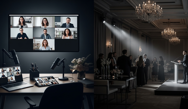 In-Person Events vs Virtual Events comparison