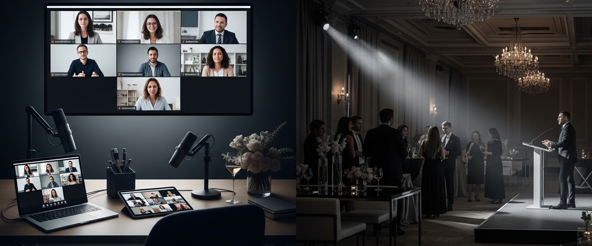 In-Person Events vs Virtual Events comparison